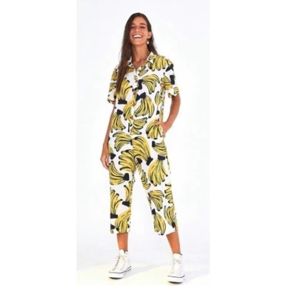Farm Rio Banana Jumpsuit Sz. S - Picture 2 of 6